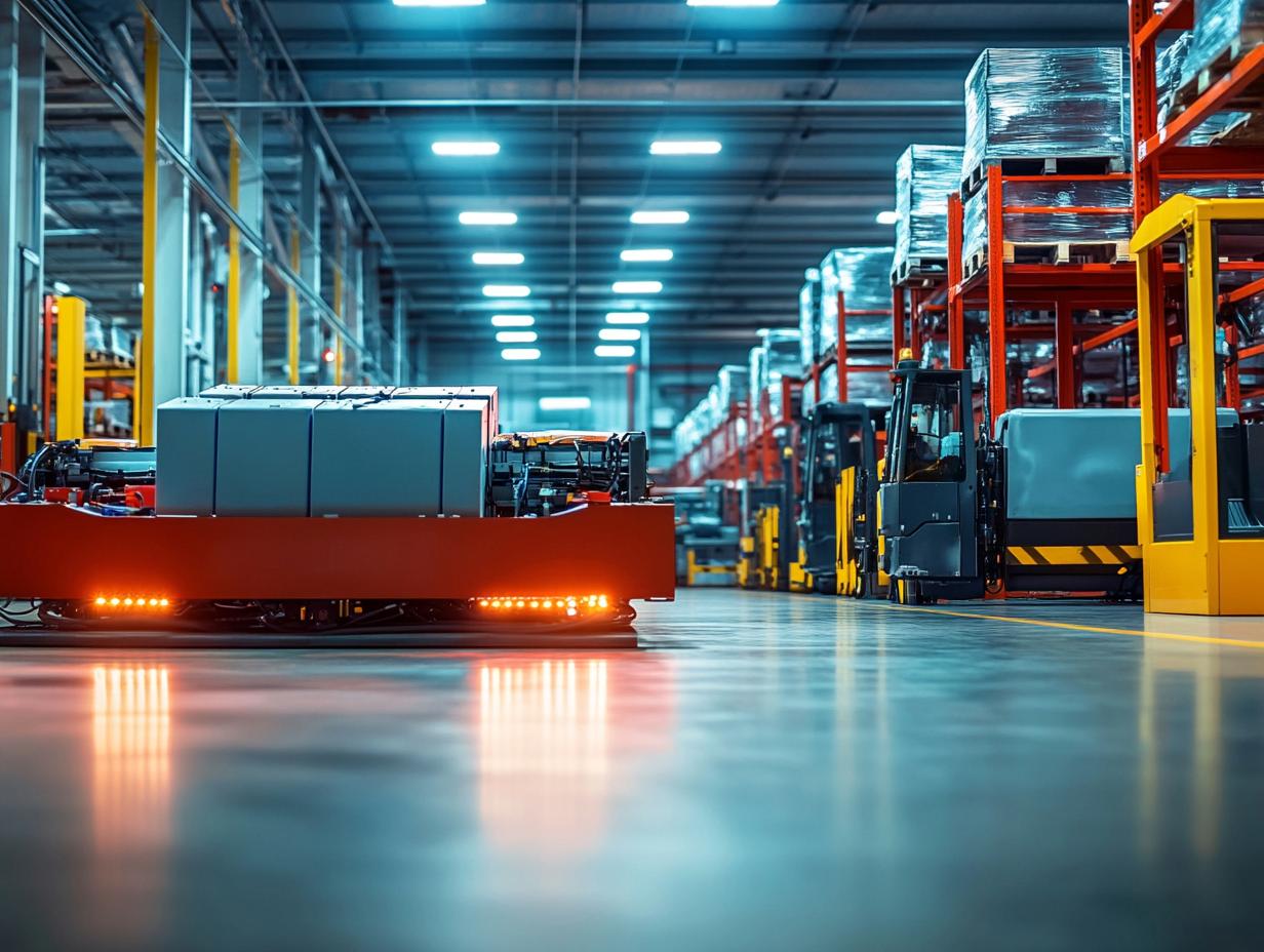 Энергоемкие тяговые батареи для склада