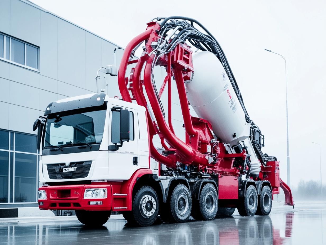 Инновационный автобетононасос Zoomlion 67X-6RZ на шасси SCANIA