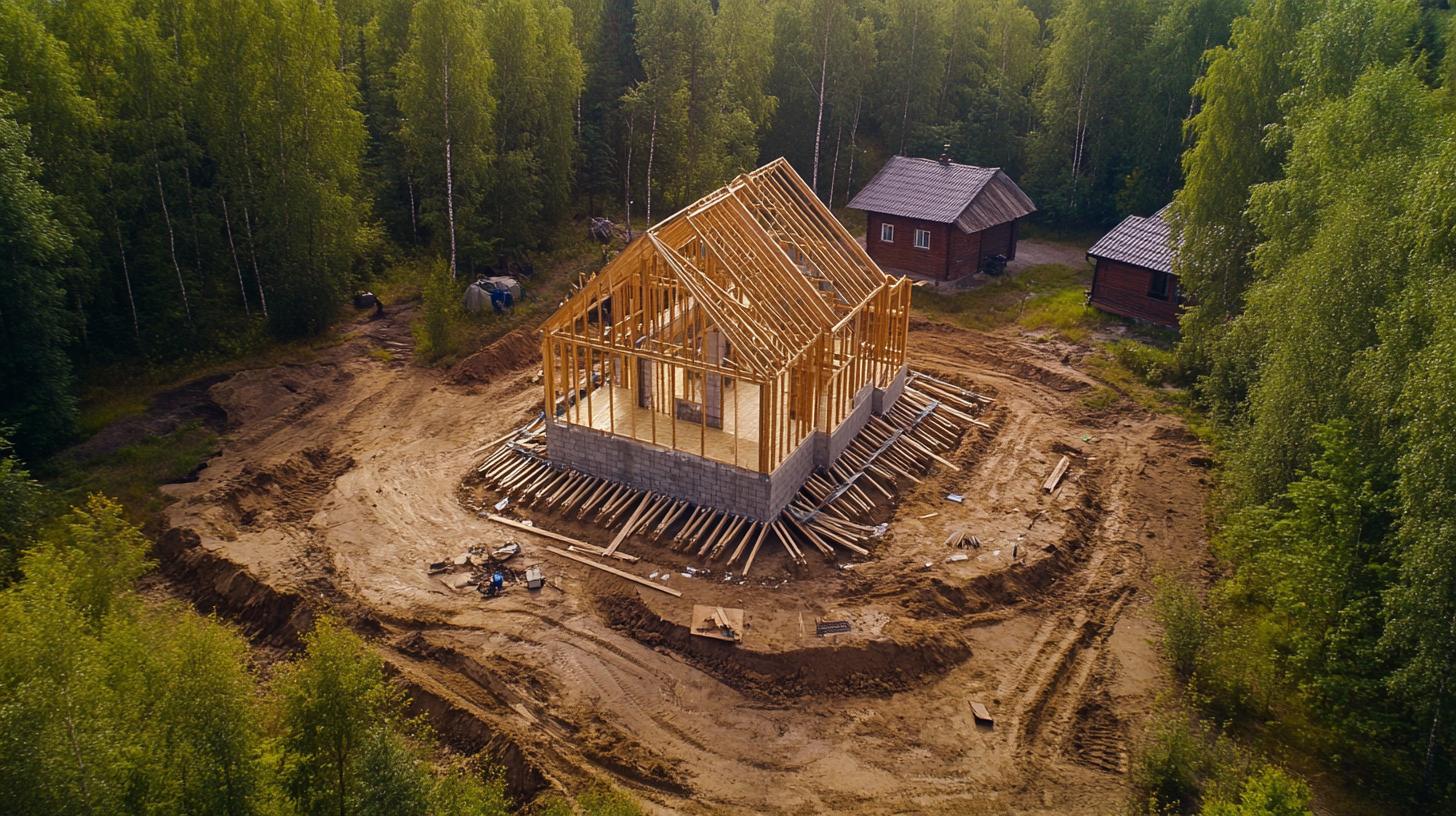 Технология строительства каркасного дома на сваях